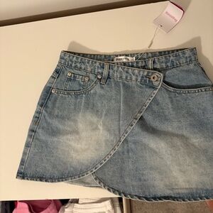 Beginning Boutique Light Blue Denim Skirt